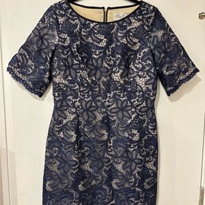 Eliza J blue lace dress sz 12P